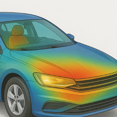 acoustic simulation of a car
